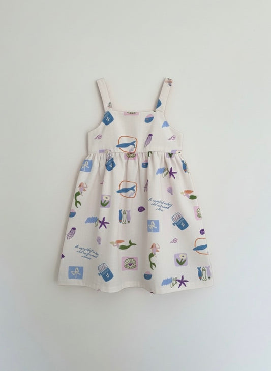 AVA DRESS IN SIRENA PRINT