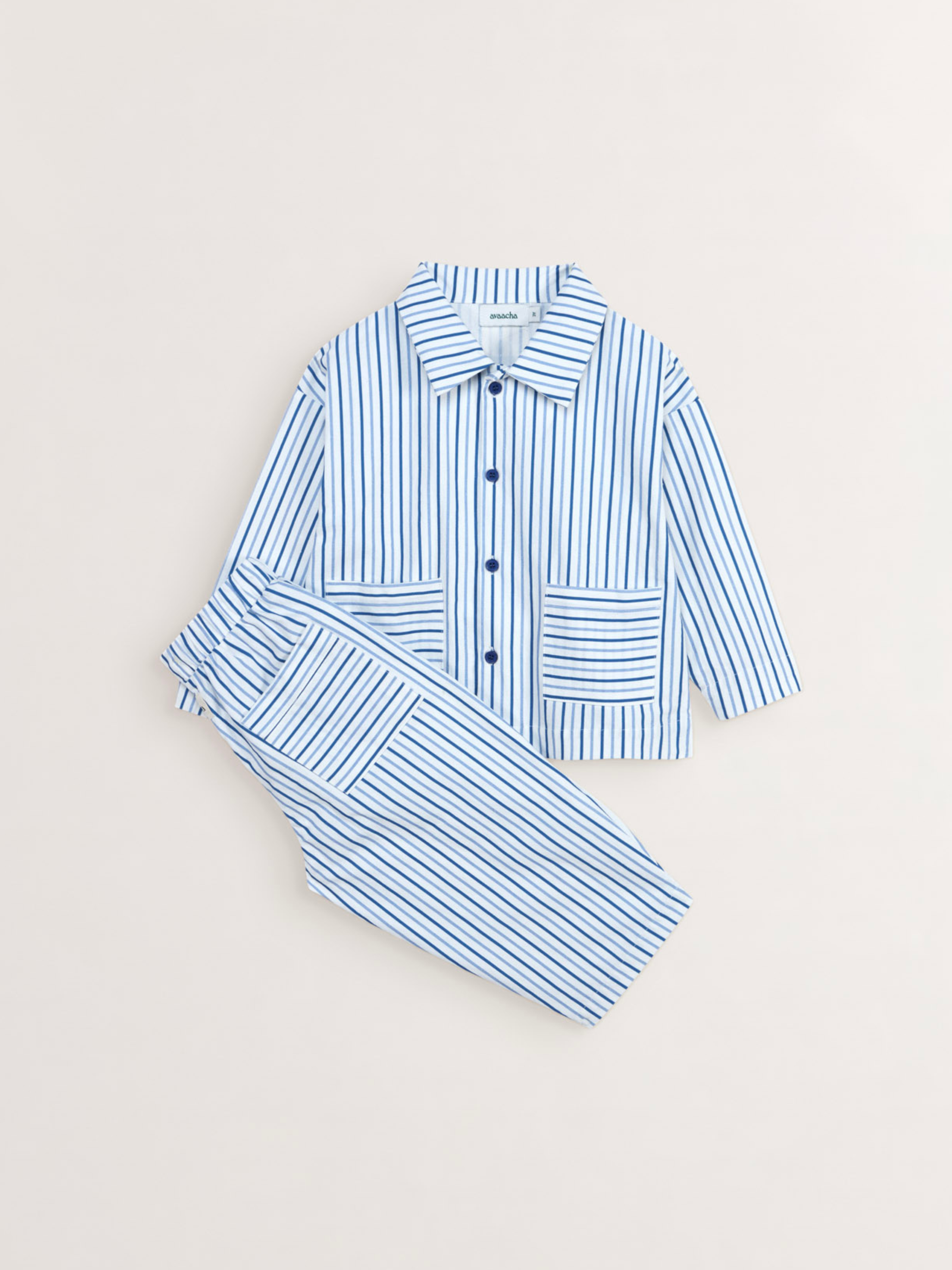 Kai Set in Sea Stripes Print