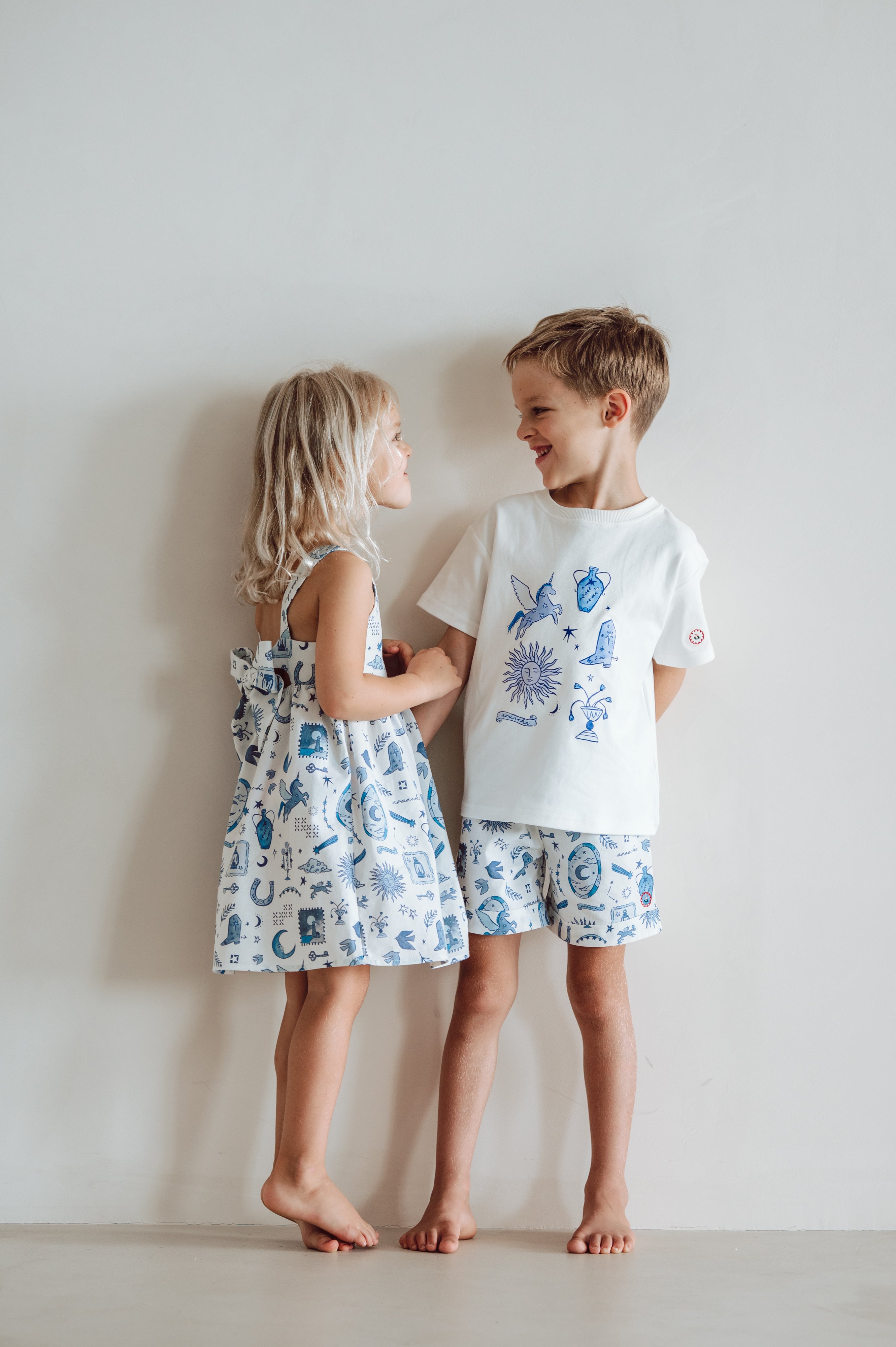 AVA DRESS IN CELESTIAL PRINT