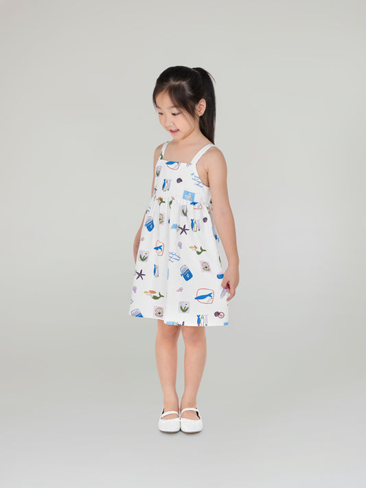 AVA DRESS IN SIRENA PRINT