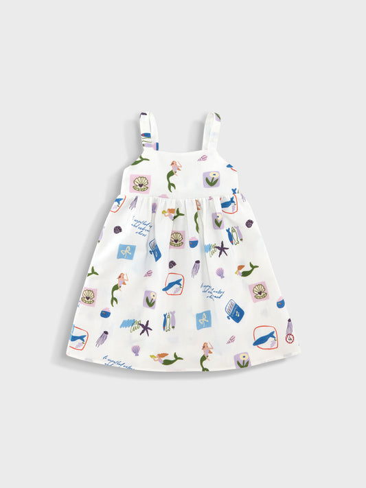 AVA DRESS IN SIRENA PRINT