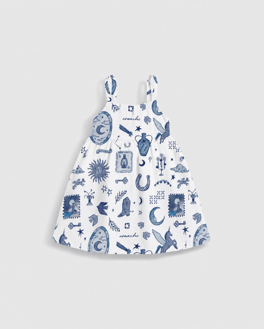AVA DRESS IN CELESTIAL PRINT