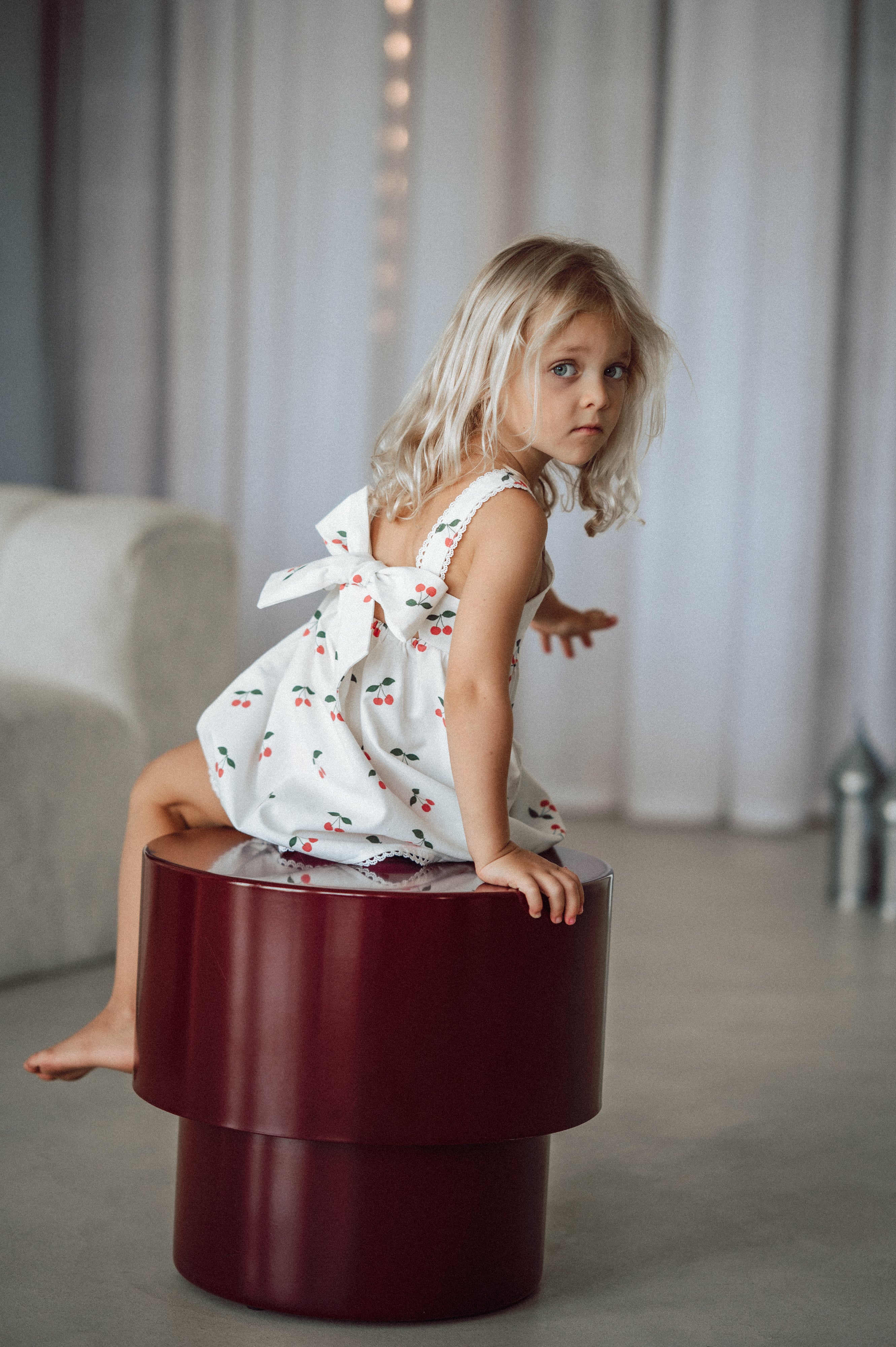 AVA DRESS IN CHERRY POP PRINT