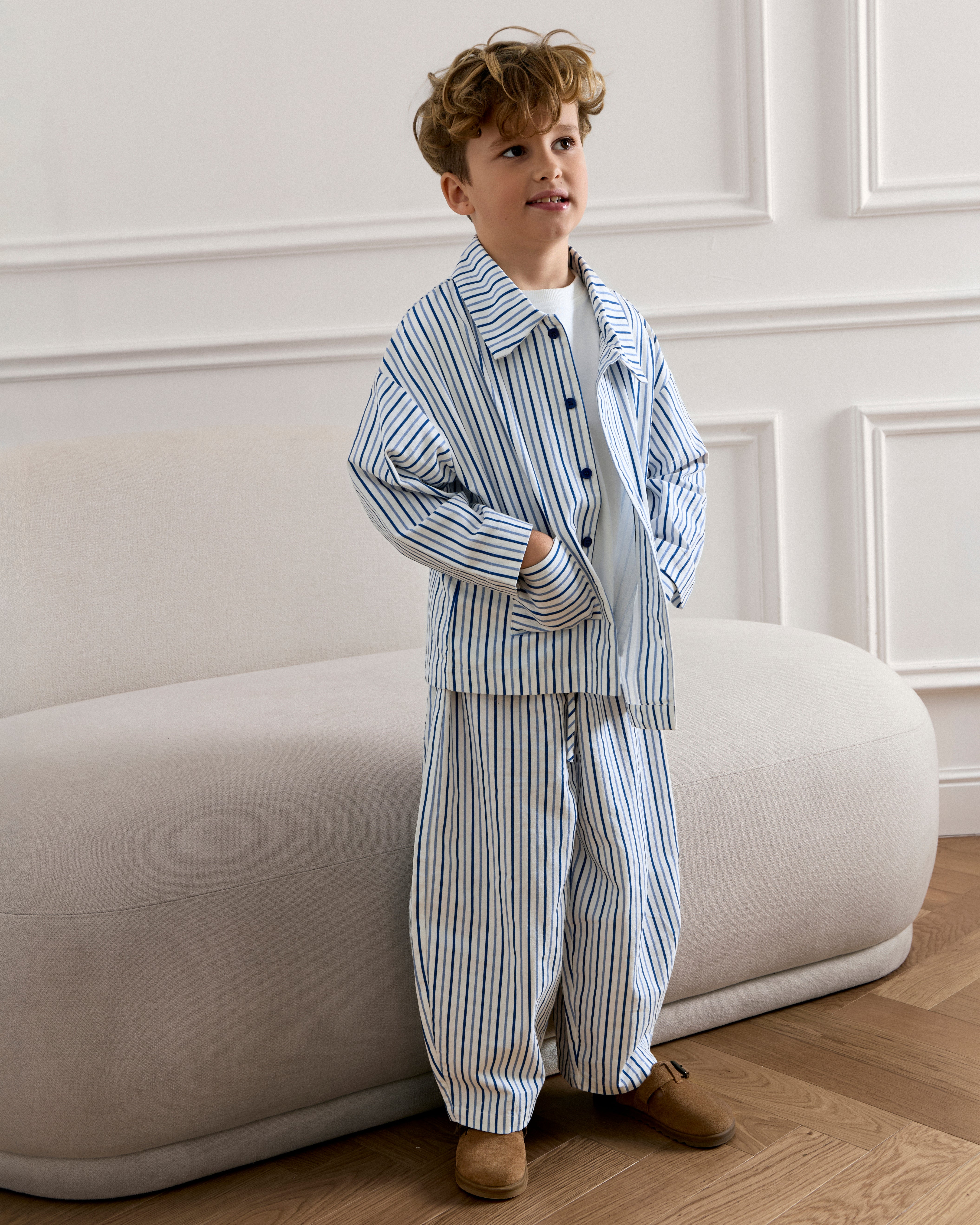 Kai Pants in Sea Stripes Print
