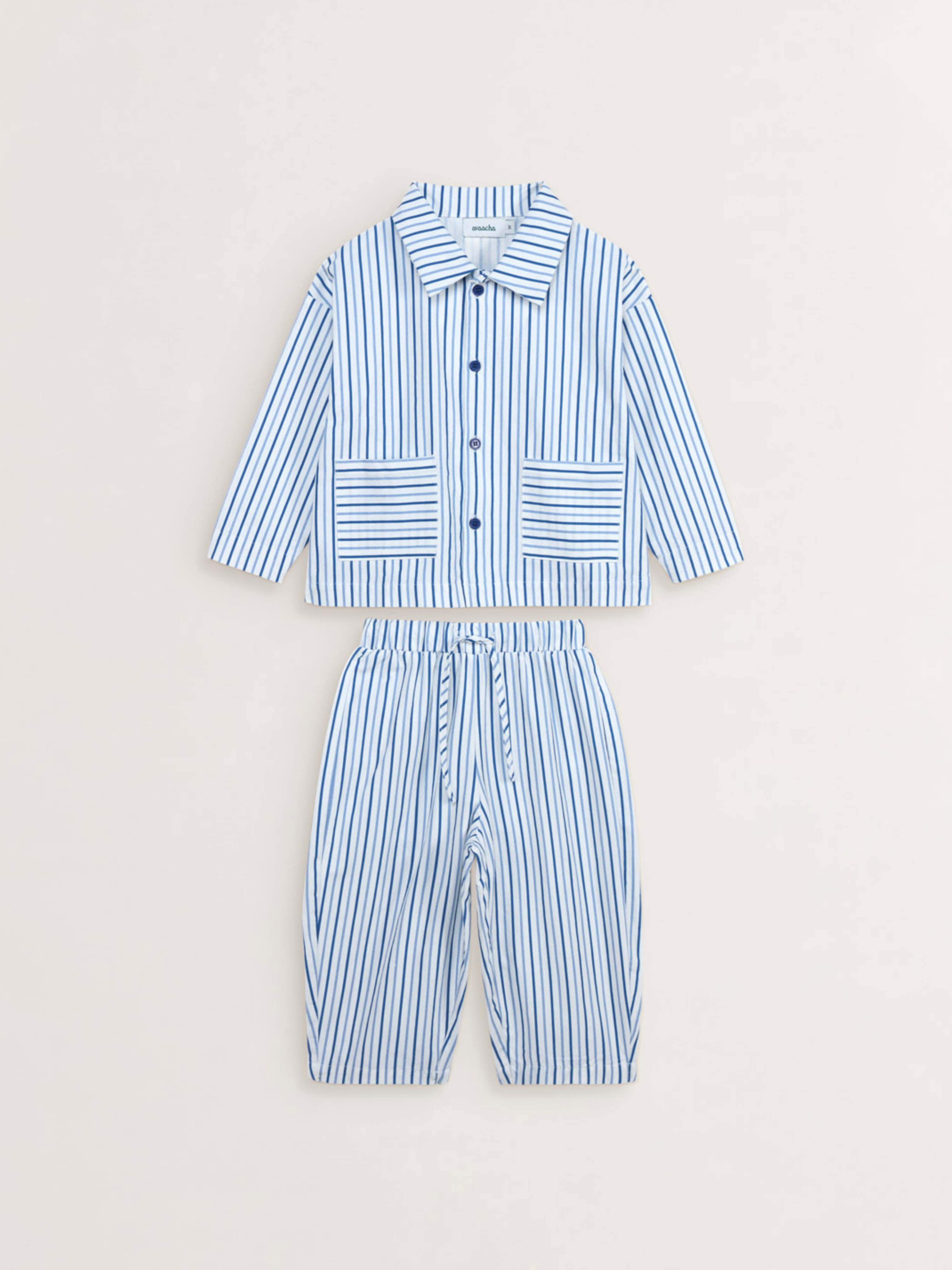 Kai Set in Sea Stripes Print